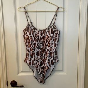 Leopard print bathing suit. Never worn!